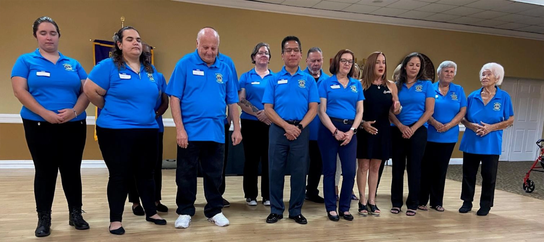 Riverview Lions Club members volunteering together
